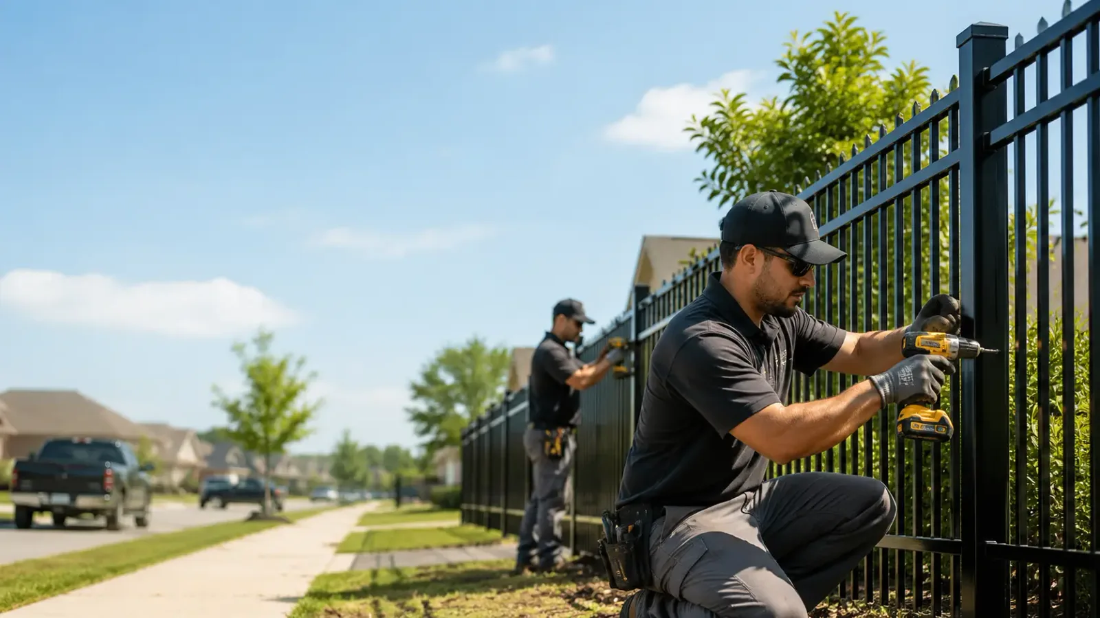 Metal Fence Installation in Urbana, IA